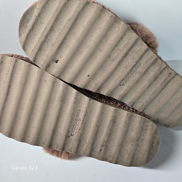 Koolaburra by Ugg Peachee Faux Shearling Slippers Brown Size 10 - Picture 12 of 14